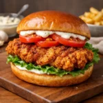 Cajun Crispy Chicken Sandwich 4 Ingredients Perfectly Delicious
