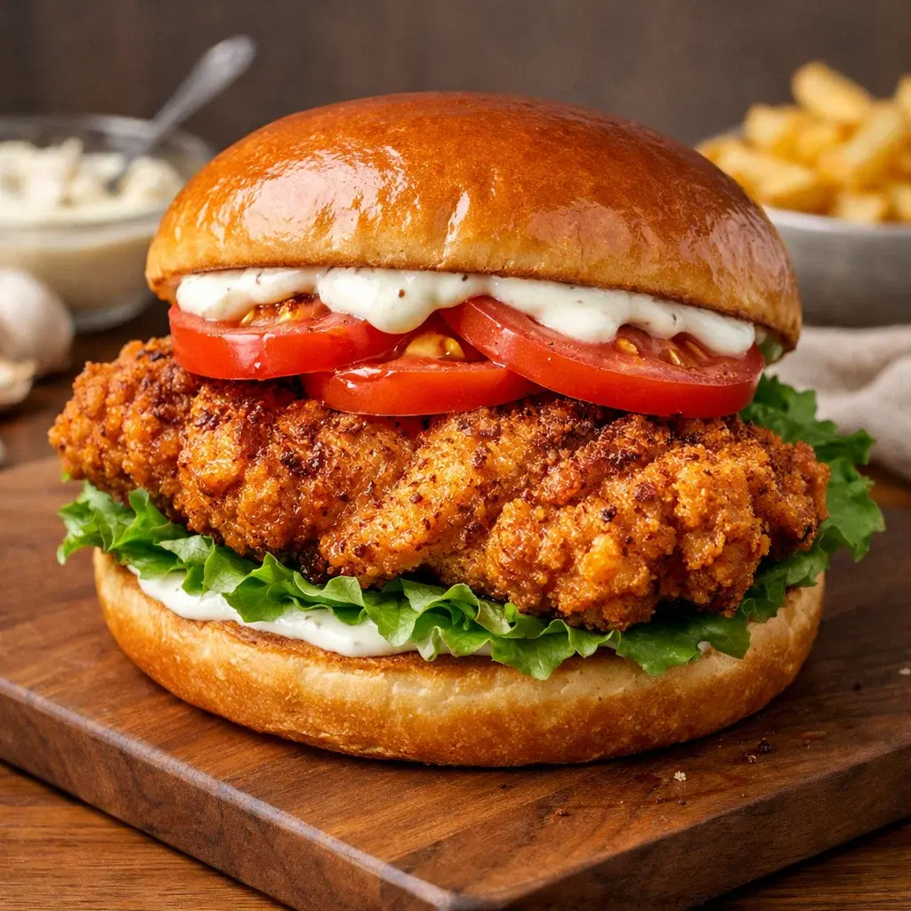 Cajun Crispy Chicken Sandwich 4 Ingredients Perfectly Delicious