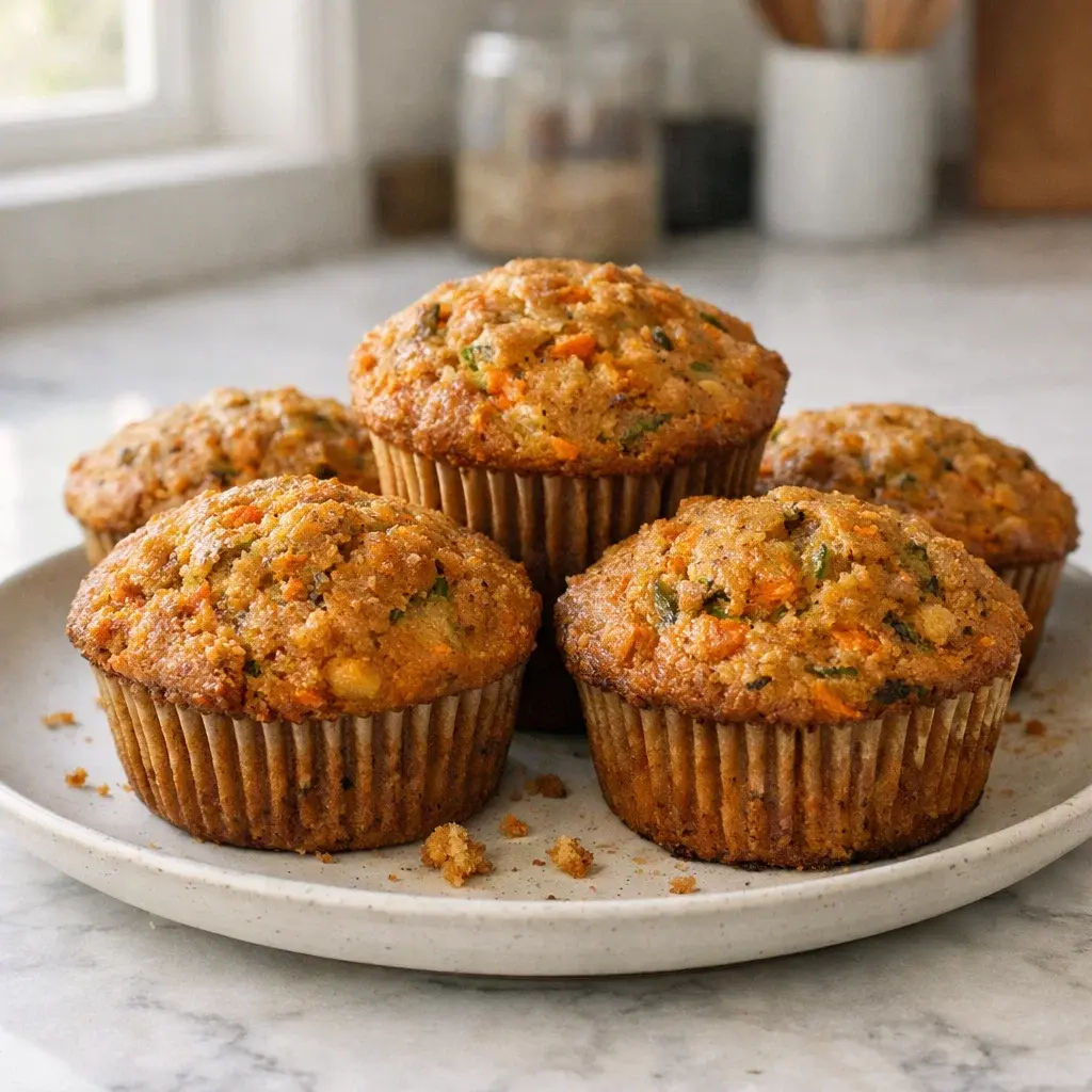 Carrot Cake Zucchini Muffins 20 Minutes Easy Delicious
