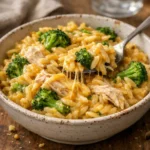 Cheesy Chicken Broccoli Orzo 30 Minutes Easy Delicious