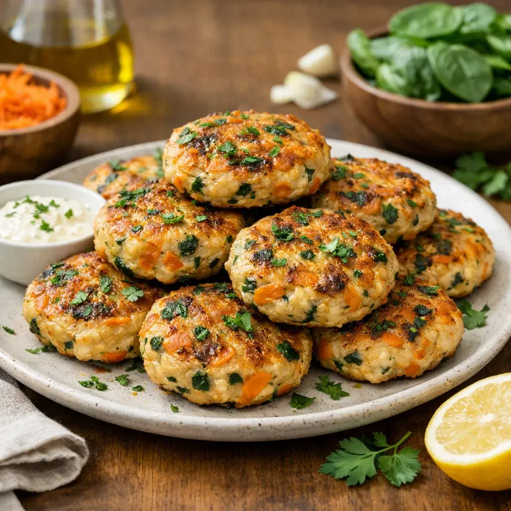 Chicken Veggie Patties 5 Steps Easy Delicious