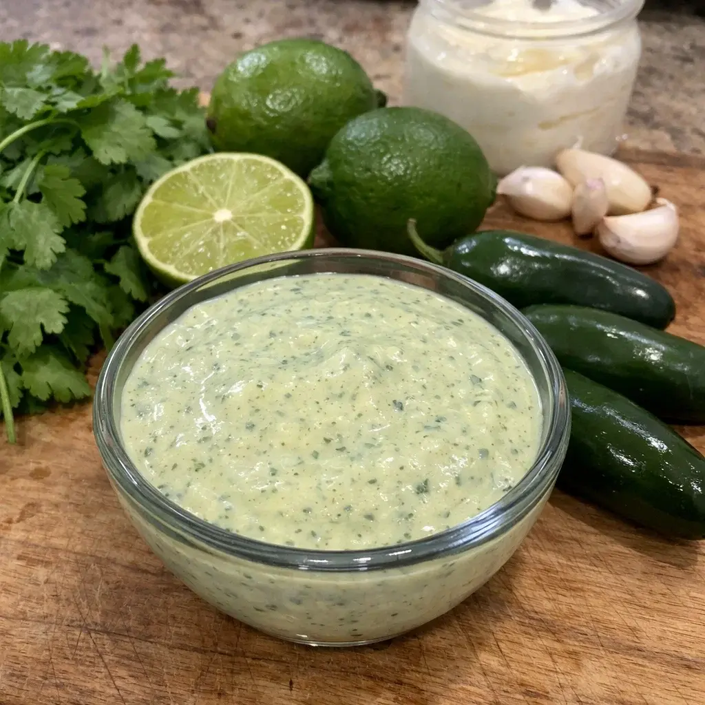 Creamy Cilantro Garlic Sauce 5 Ingredients Awesome Delicious