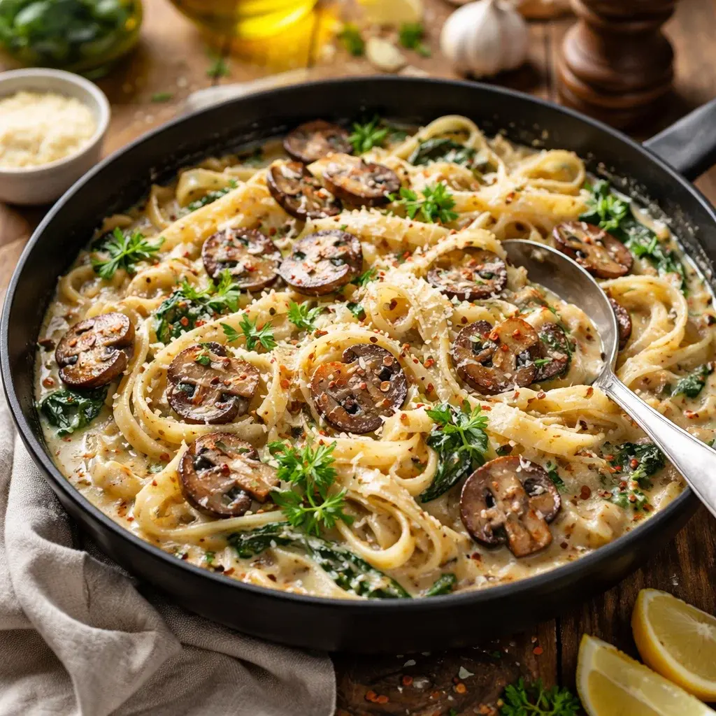 Creamy Tuscan Mushroom Pasta Skillet 30 Minutes Amazing