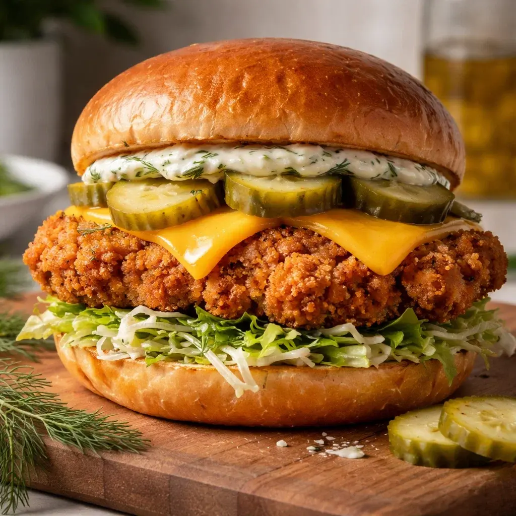 Crispy Dill Chicken Sandwich 4 Servings Ultimate Delicious