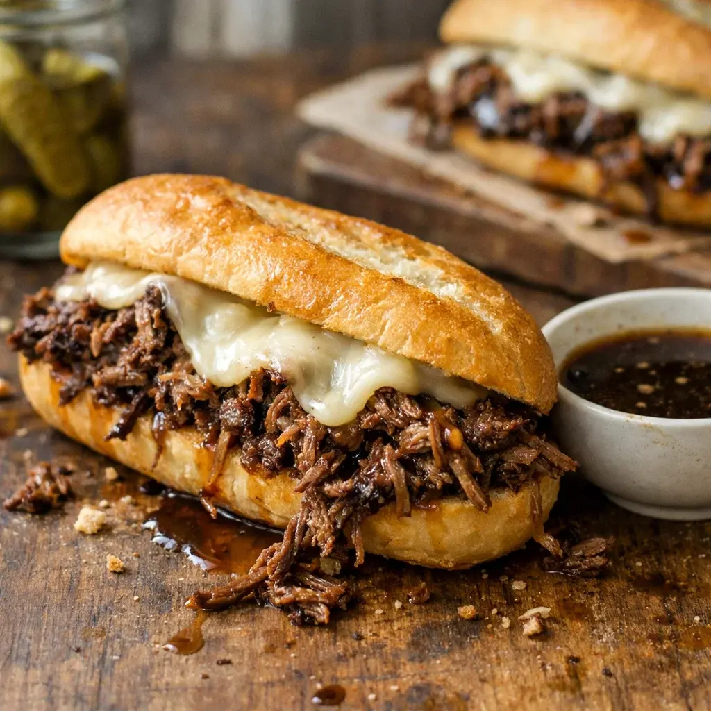 Crockpot French Dip Sandwiches 4 Servings Easy Delicious