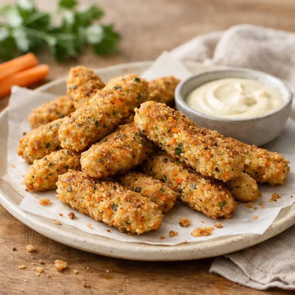 Crunchy Vegetable Chicken Fingers for Babies and Toddlers