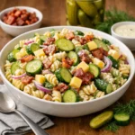 Dill Pickle Bacon Pasta Salad 7 Ingredients Amazing