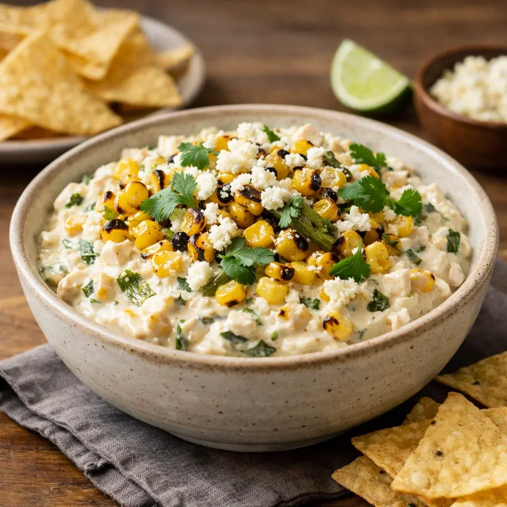 Grilled Corn and Scallion Dip: 7 Ingredients, Easy, Delicious