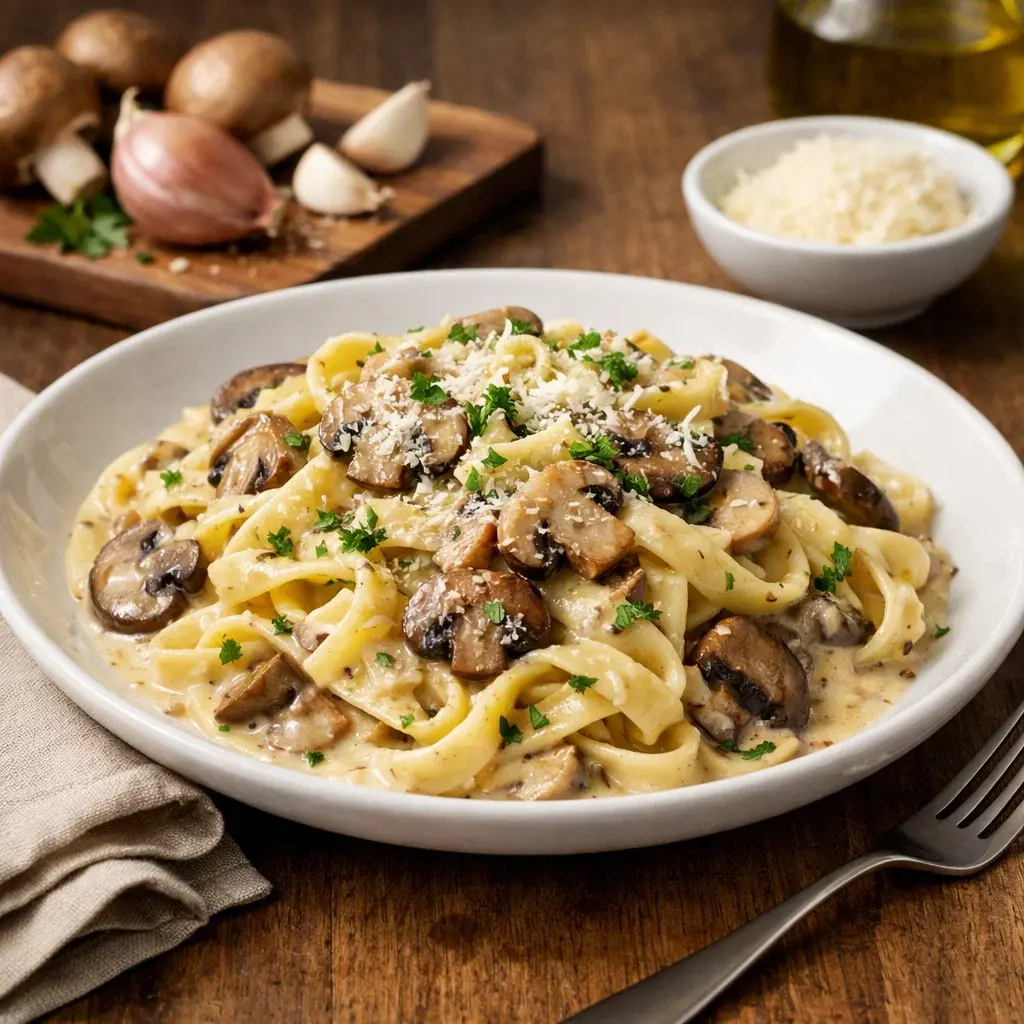 Mushroom Cream Sauce Pasta 4 Servings Ultimate Delicious