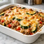 Sausage Zucchini Rice Casserole 30 Minutes Easy Delicious