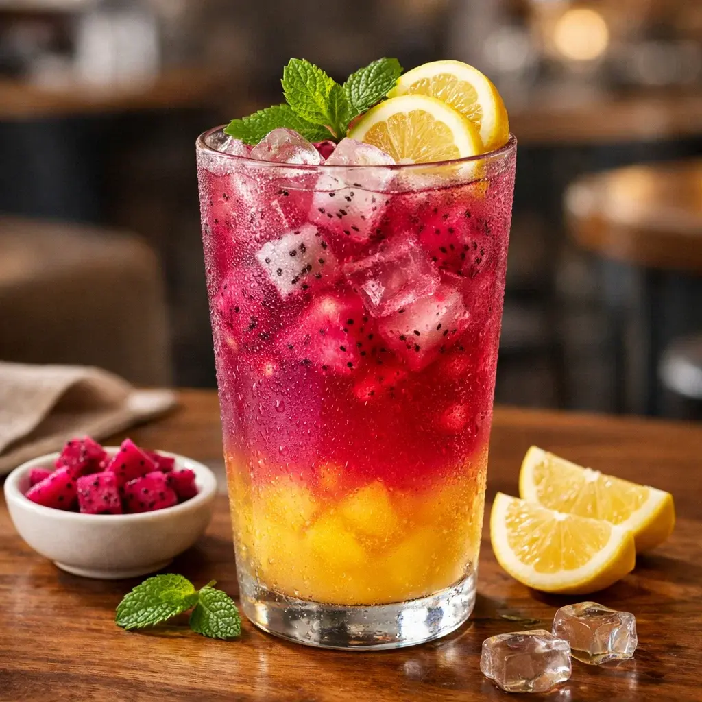 Starbucks Mango Dragon Fruit Lemonade 5 Steps Easy Delicious