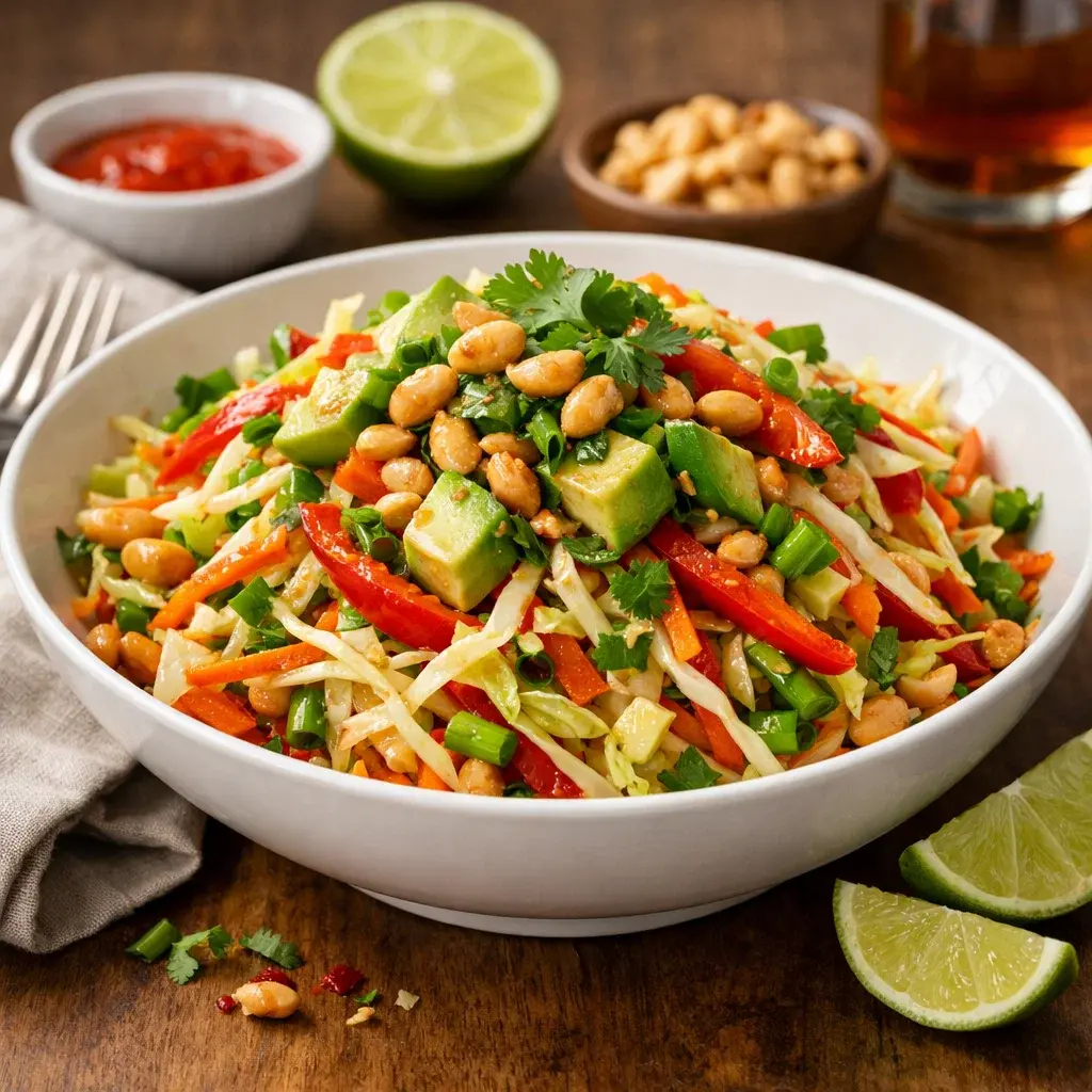 Thai Salad with Avocado 4 Servings Perfect Delicious