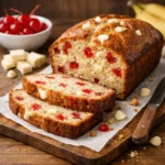 White Chocolate Cherry Banana Bread 50 Minutes Easy Delicious