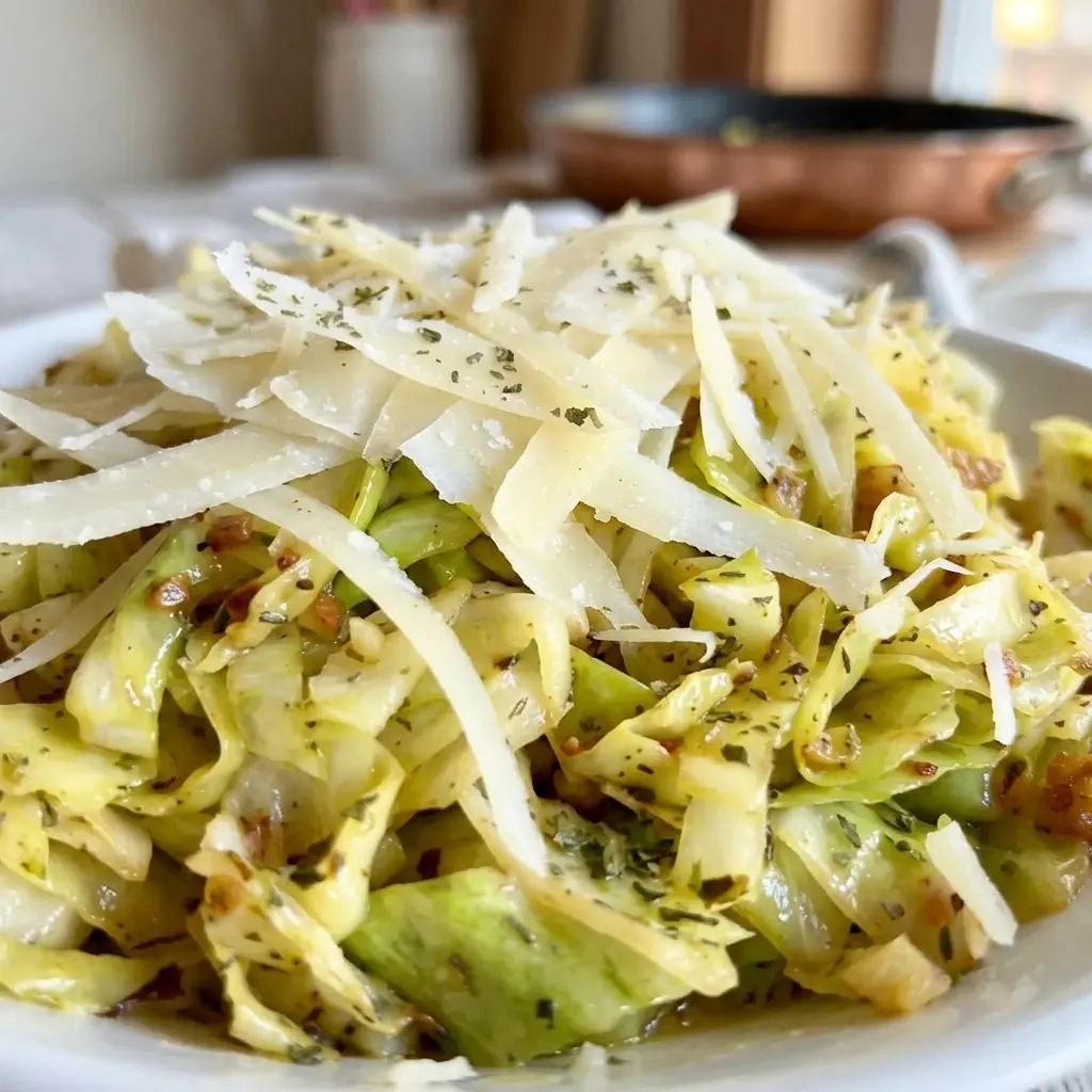Garlic Butter Cabbage Noodles 8 Ingredients Easy Delicious