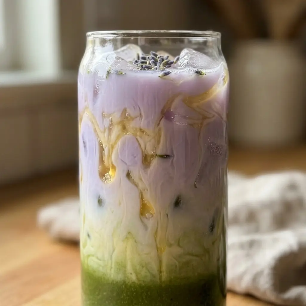 Iced Honey Lavender Matcha 4 Ingredients Ultimate Delicious