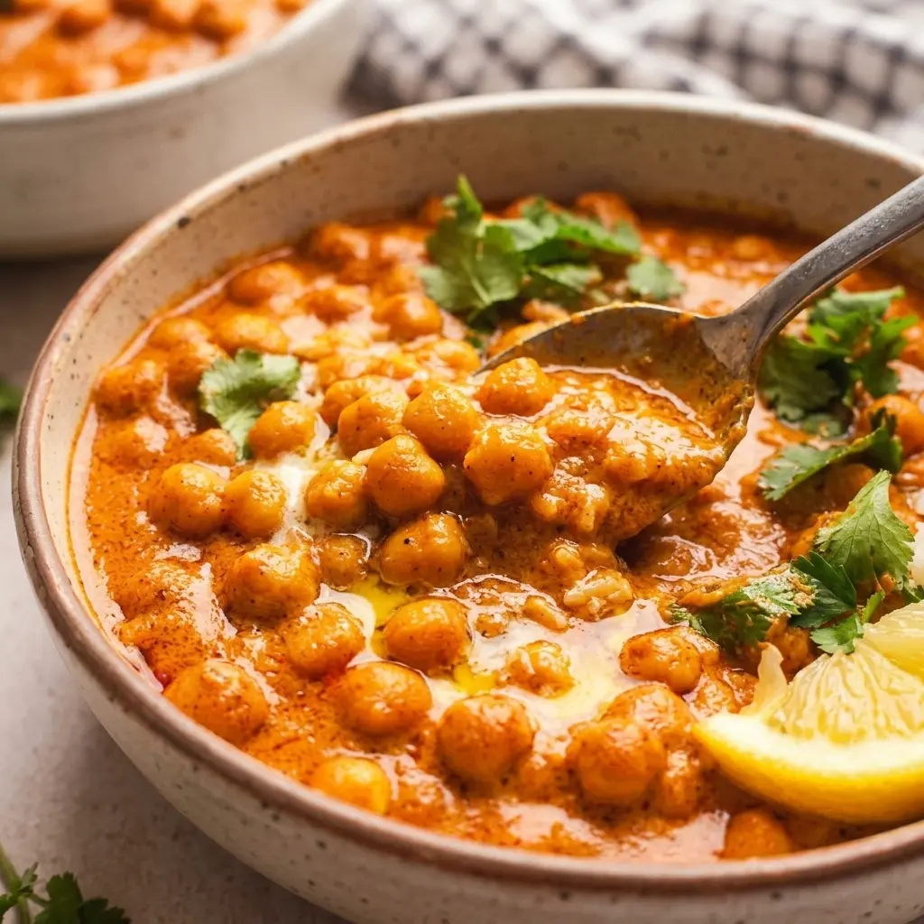 Slow Cooker Butter Chickpea Curry 6-8 Hours Easy Delicious