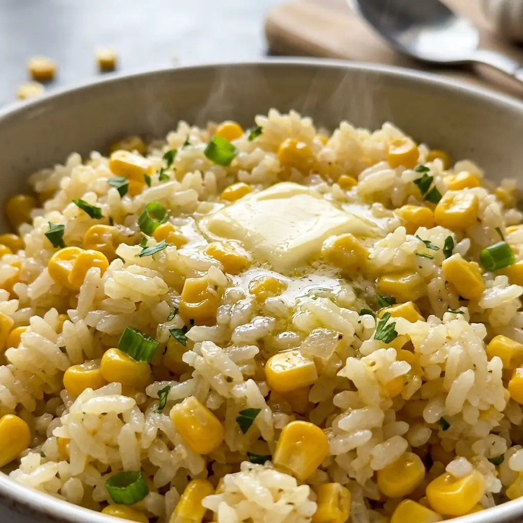 Buttered Corn Rice 5 Steps Easy Delicious