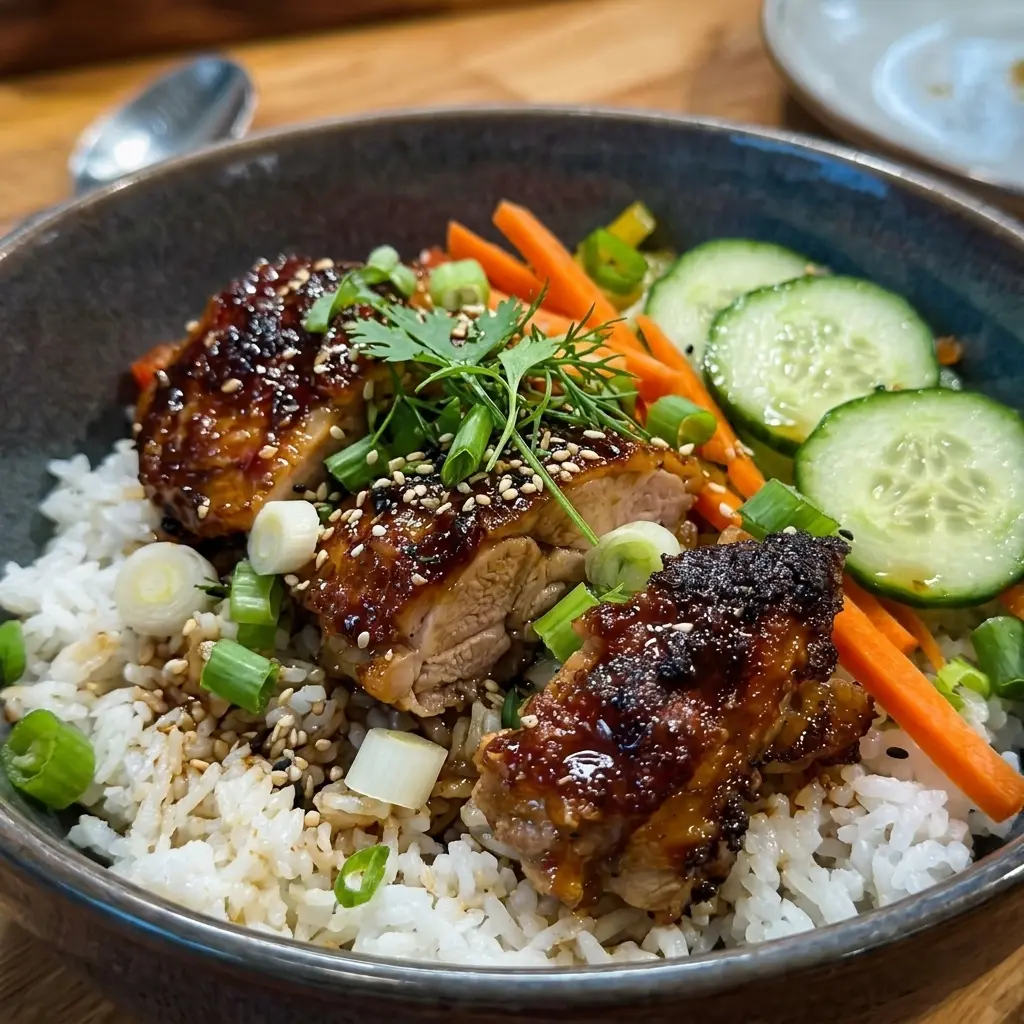 Chicken Thigh Rice Bowls 30 Minutes Easy Delicious