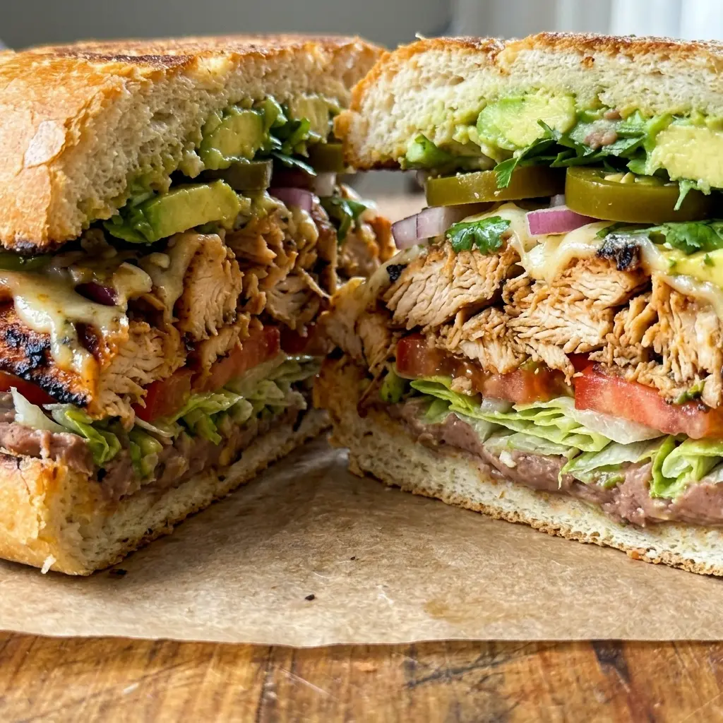 Chicken Torta Sandwich 7 Ingredients Supreme Delicious