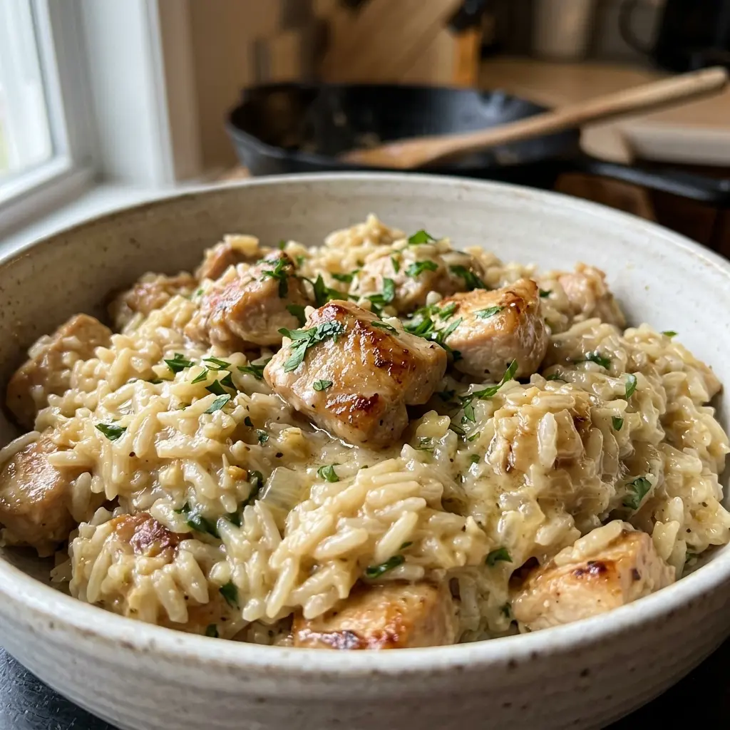 Classic Garlic Parmesan Chicken and Rice 30 Minutes Easy Delicious