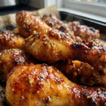 Crispy Oven-Baked Honey Garlic Chicken Drumsticks 4 Servings Ultimate Delicious