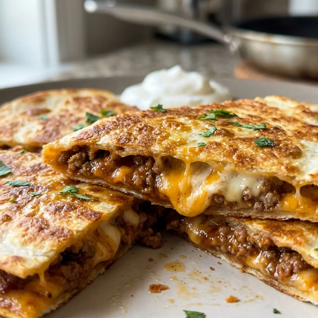 Ground Beef Quesadillas 4 Servings Easy Delicious