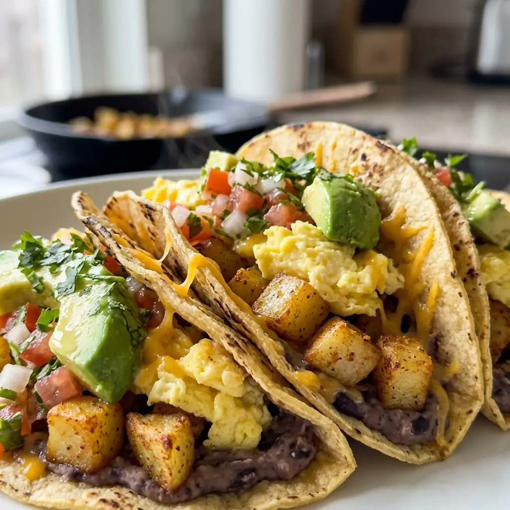 Potato Egg and Cheese Breakfast Tacos 5 Steps Ultimate Delicious
