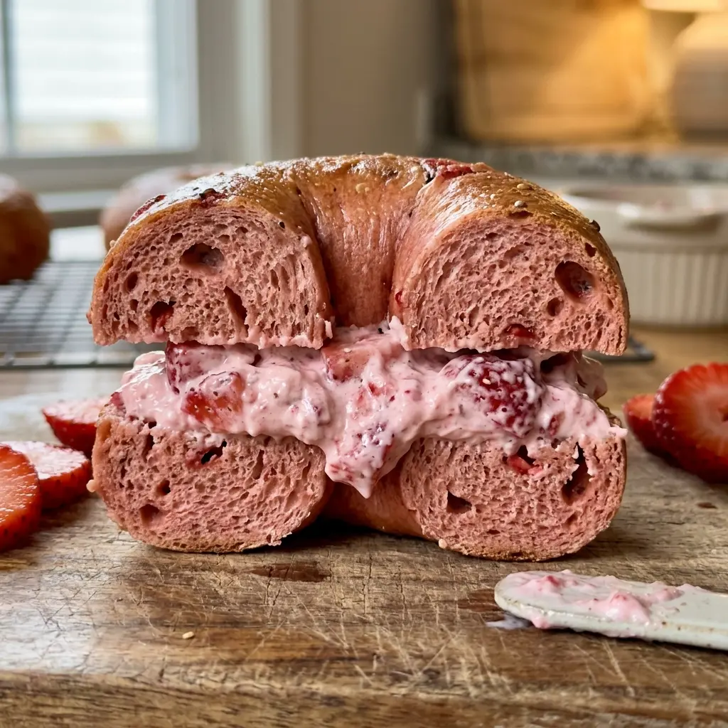 Strawberry Bagels 5 Steps Ultimate Delicious