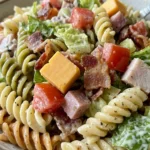 Club Sandwich Pasta Salad 7 Ingredients Easy Delicious
