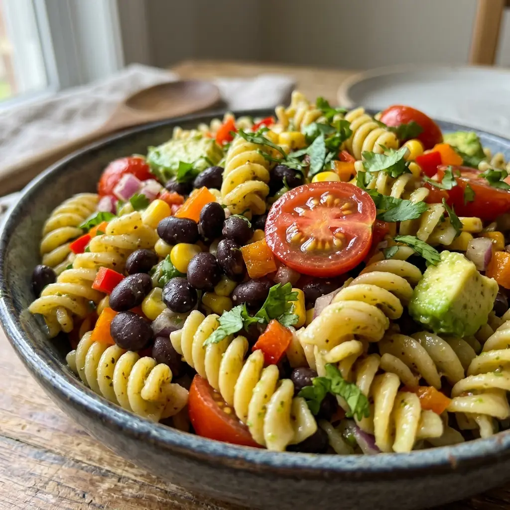 Cowboy Caviar Pasta Salad 8 Ingredients Easy Delicious